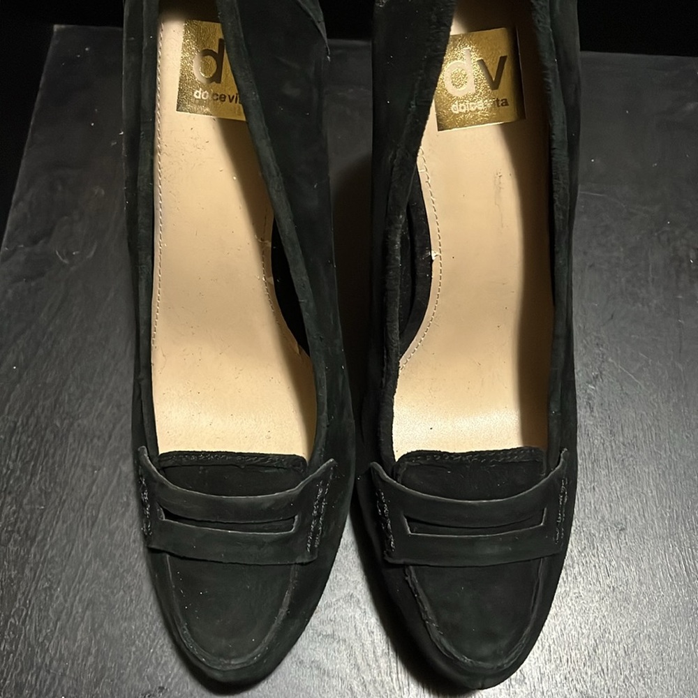 Black and cream hi heels - Picture 6 of 9
